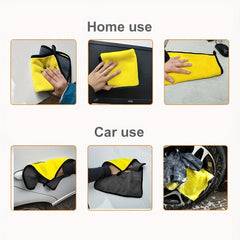 2pcs Soft Car Wash Microfiber Towel Car Cleaning Drying Cloth