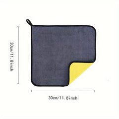 2pcs Soft Car Wash Microfiber Towel Car Cleaning Drying Cloth