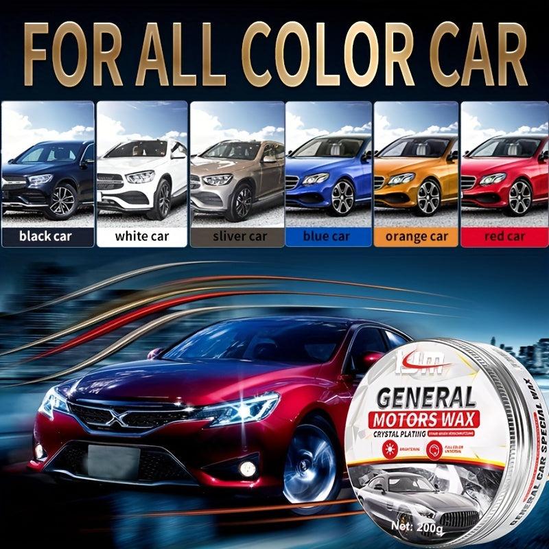 200g Car Polish Wax Protects & Shines w/ Sponge