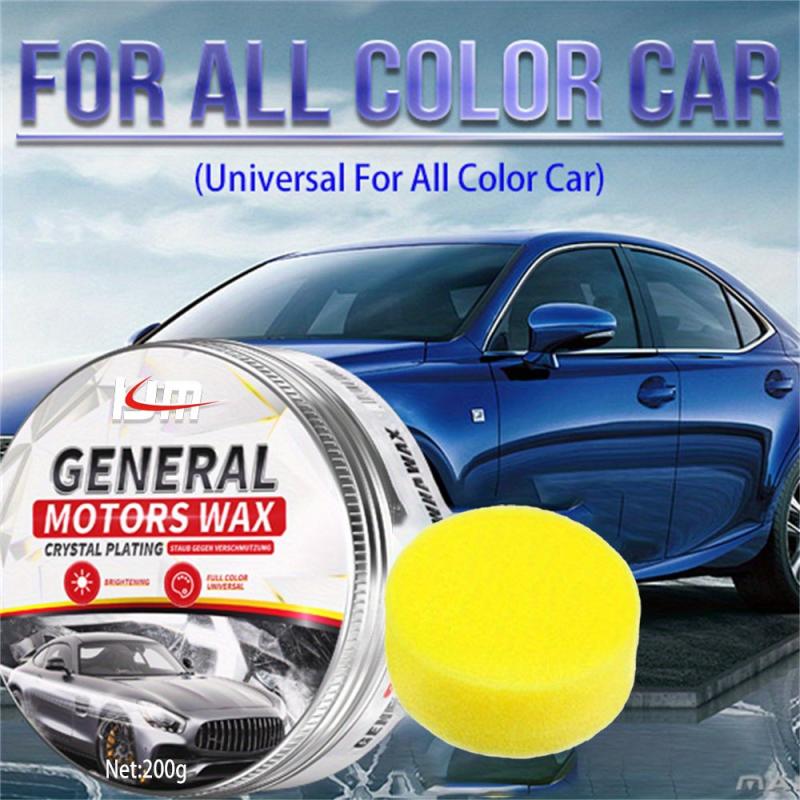 200g Car Polish Wax Protects & Shines w/ Sponge