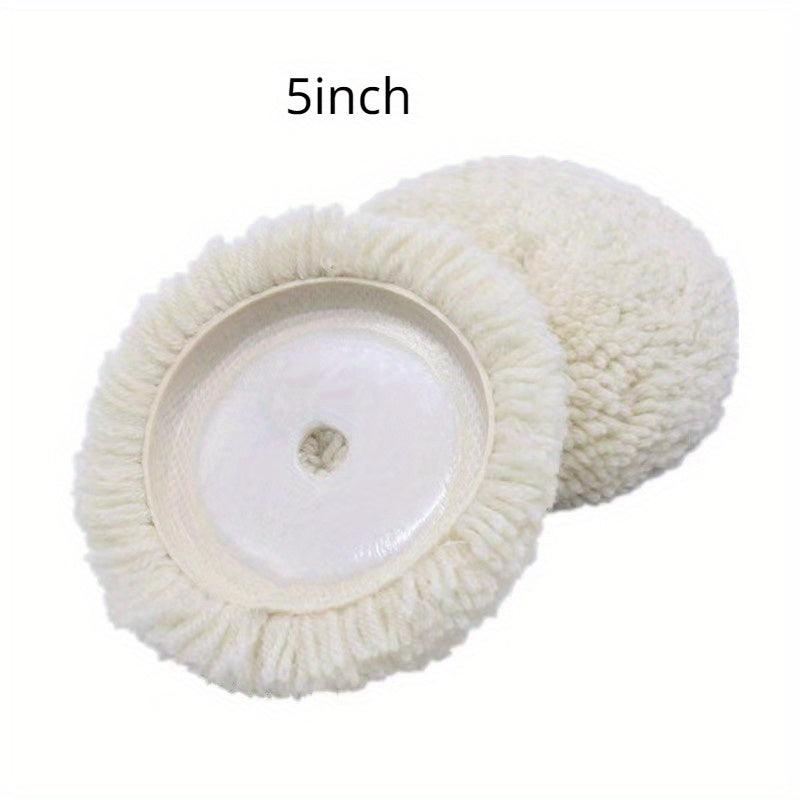 12.7cm Wool Hook & Loop Buffing Pad for Automotive Polishing