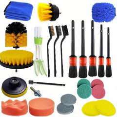 27pcs Car Detailing Brush Set Auto Detailing Kit Car Wash Brushes