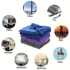 3pcs Car Wash Microfiber Towel 40X40CM 350GS
