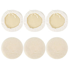 6Pcs 7in Polishing Buffer Pads Soft Wool & Wheel Polishing Pads Kit for Car