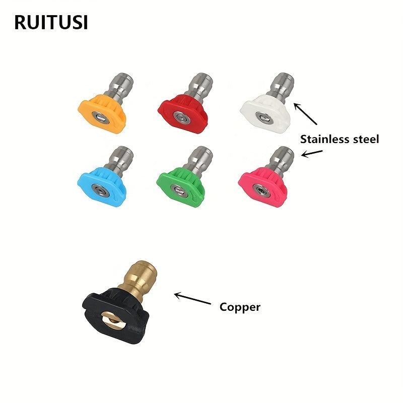 Car Pressure Washer Nozzle Tip Multidegree Quick Connect Garden Car Wash