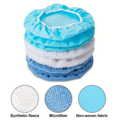 20pcs Car Orbital Buffer Polisher Pad Bonnet Microfiber Baxer Polishing Buffing