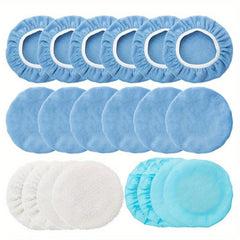 20pcs Car Orbital Buffer Polisher Pad Bonnet Microfiber Baxer Polishing Buffing