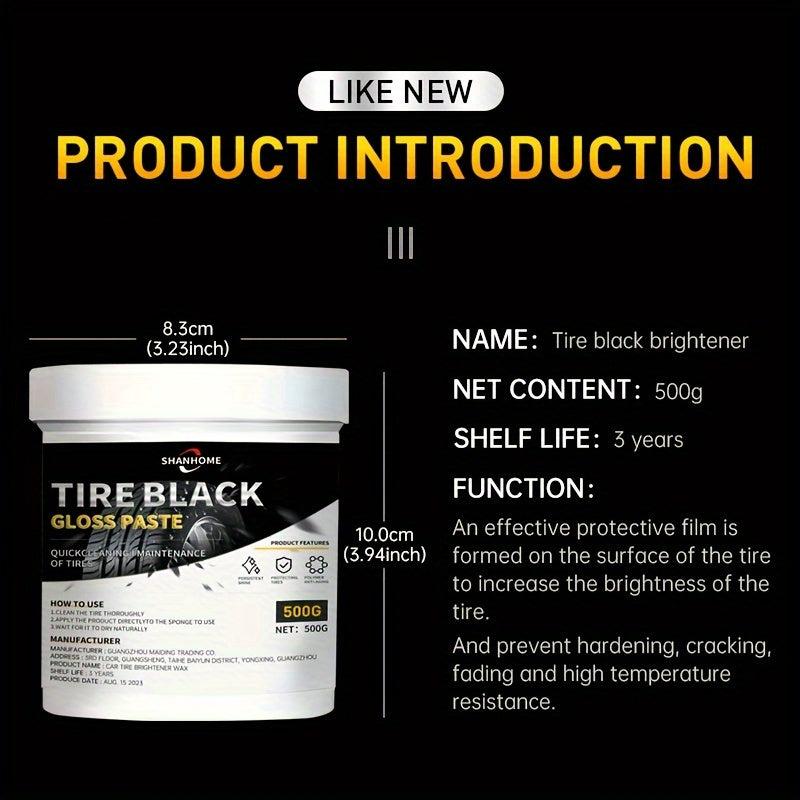 6oz Tire Refurbishment Coating Paste Motorcycle TireWax Blackening
