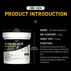 6oz Tire Refurbishment Coating Paste Motorcycle TireWax Blackening