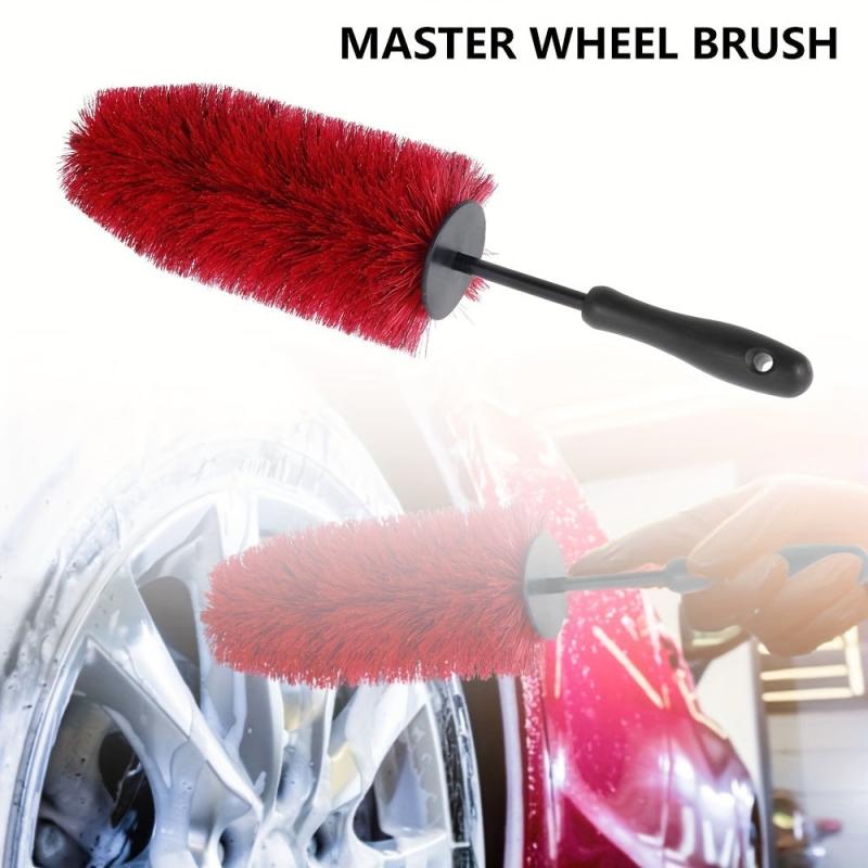 Car Wheel Rim Tire Cleaning Brush Soft Bristle Cleaner Non Scratch