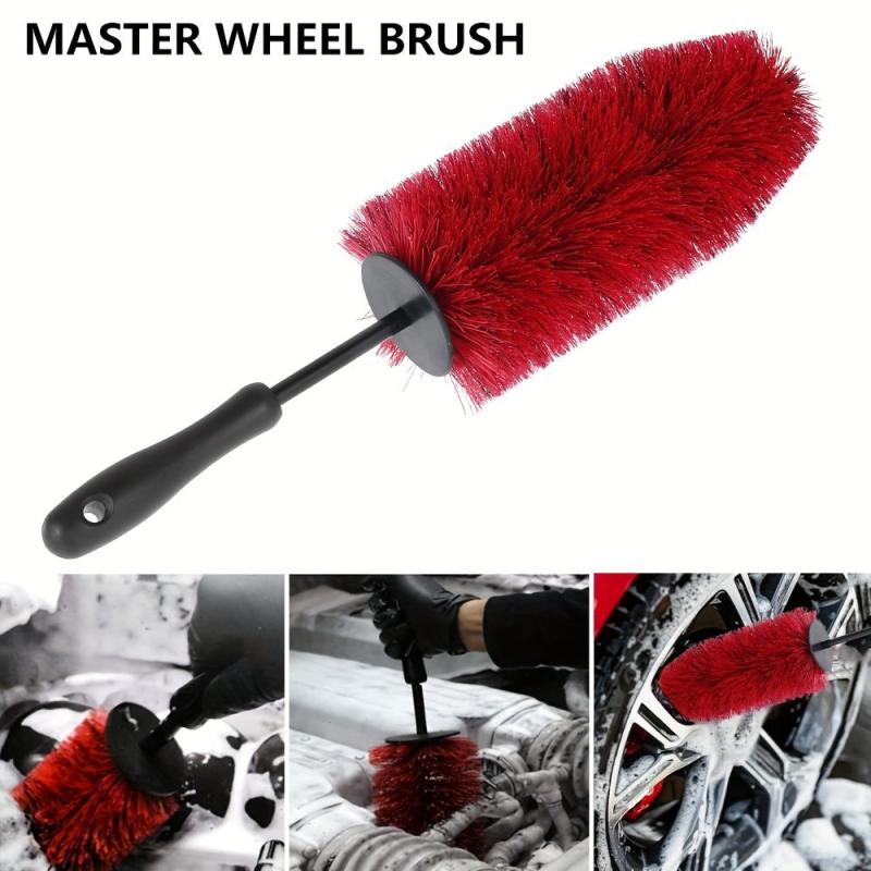 Car Wheel Rim Tire Cleaning Brush Soft Bristle Cleaner Non Scratch