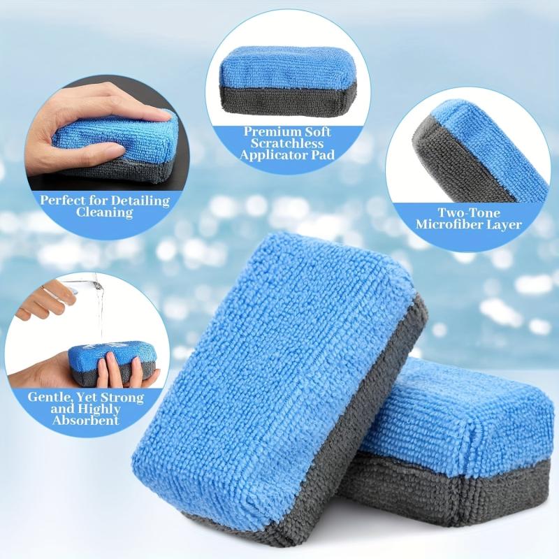 Microfiber Coating Pad for Car Wax Sealant Polishing