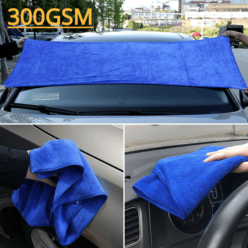 300GSM Microfiber Auto Wash Towel Car Cleaning Drying Cloth