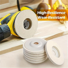 10pcs Wool Polishing Wheel Felt Grinding Pad Metal Marble