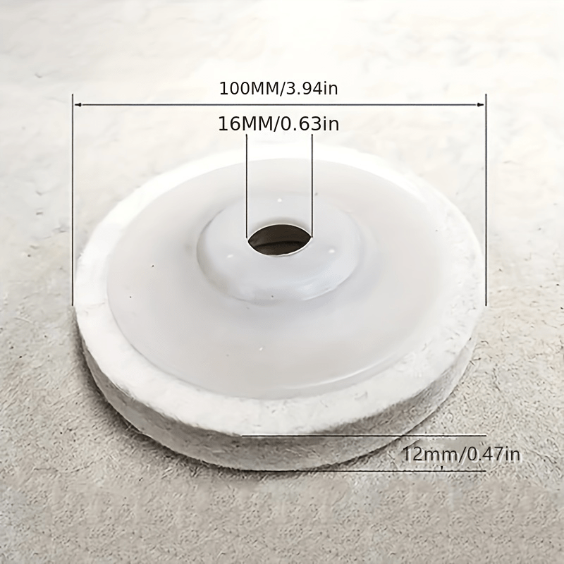 10pcs Wool Polishing Wheel Felt Grinding Pad Metal Marble