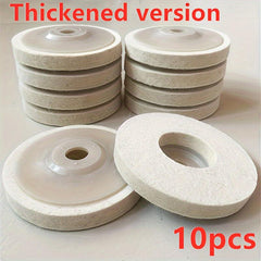 10pcs Wool Polishing Wheel Felt Grinding Pad Metal Marble