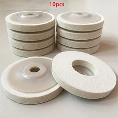 10pcs Wool Polishing Wheel Felt Grinding Pad Metal Marble