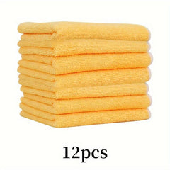 12pcs Microfiber Cleaning Cloth 30 Dishwashing Cloth Non-abrasive Dust Cloth