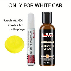 Car Wax Scratch Repair Kit - Scratch Pen & Sponge - Anti Scratch Care