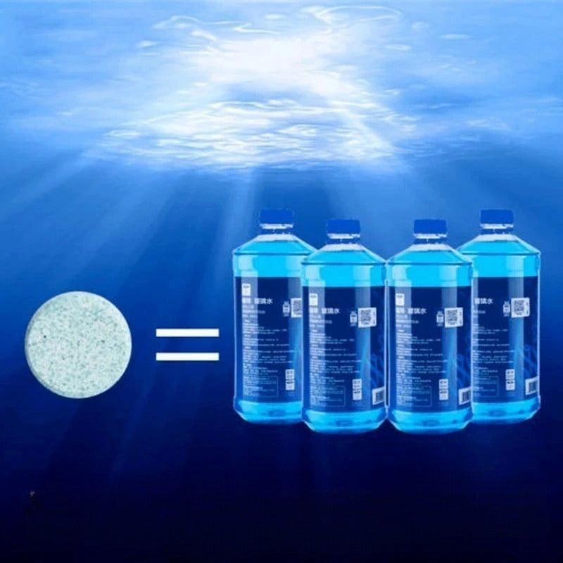 12pcs Windscreen Wiper Cleaner Effervescent Tablets - Car & Toilet Cleaning