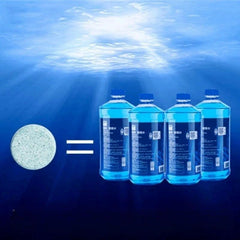 12pcs Windscreen Wiper Cleaner Effervescent Tablets - Car & Toilet Cleaning