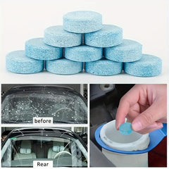 12pcs Windscreen Wiper Cleaner Effervescent Tablets - Car & Toilet Cleaning