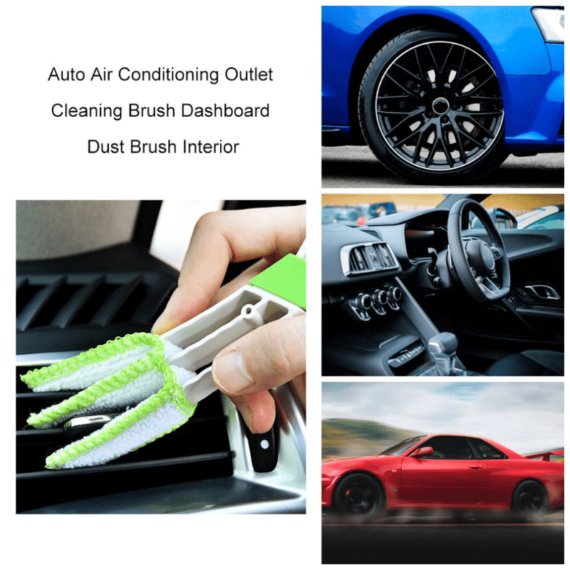 Car AC Outlet Cleaning Brush Dashboard Dust Brush Interior Cleaning