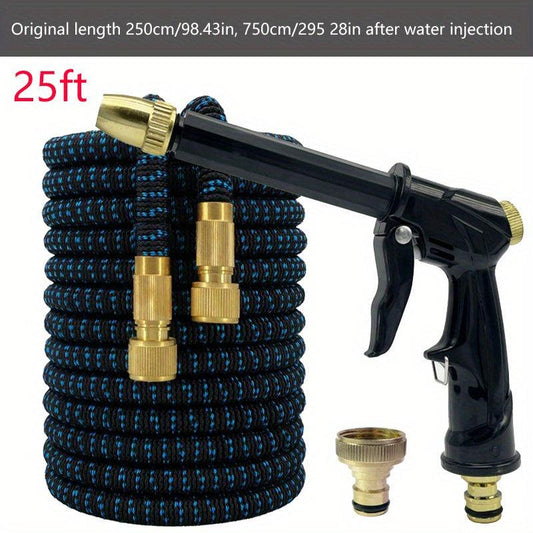 High Pressure Car Wash Gun with Telescopic Water Pipe & 3/4 Pure Copper Adapter