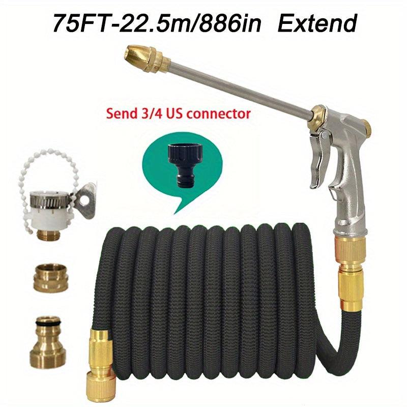 High Pressure Car Washing Hose Garden Water Pipe Metal Gun Nozzle