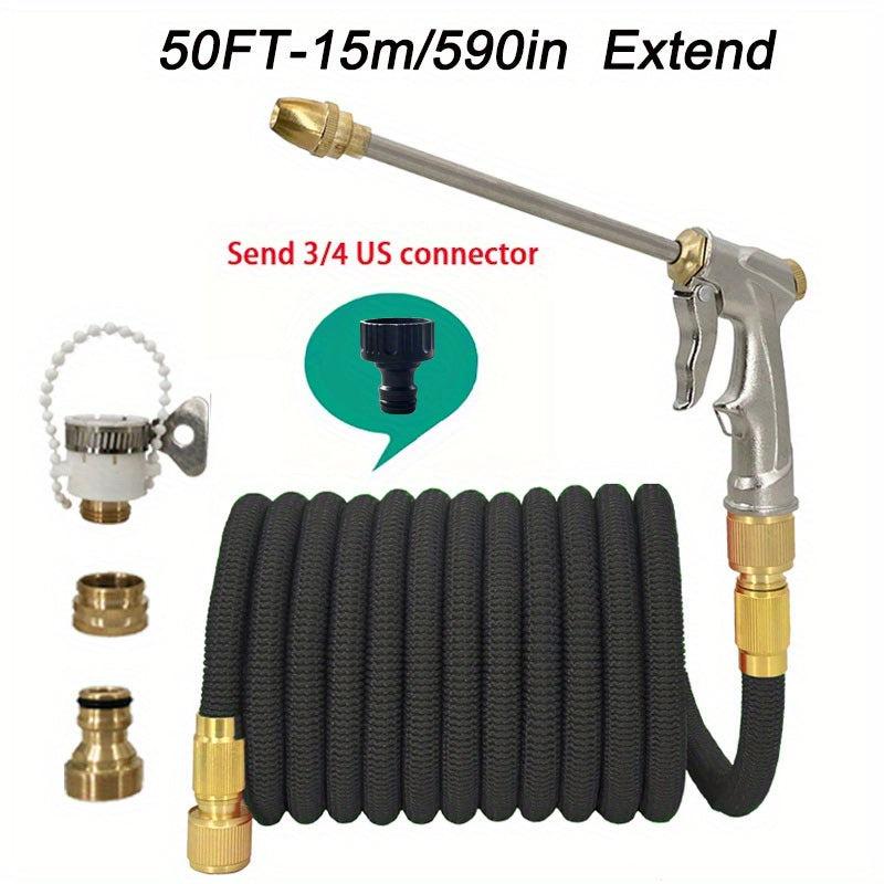 High Pressure Car Washing Hose Garden Water Pipe Metal Gun Nozzle
