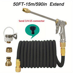 High Pressure Car Washing Hose Garden Water Pipe Metal Gun Nozzle