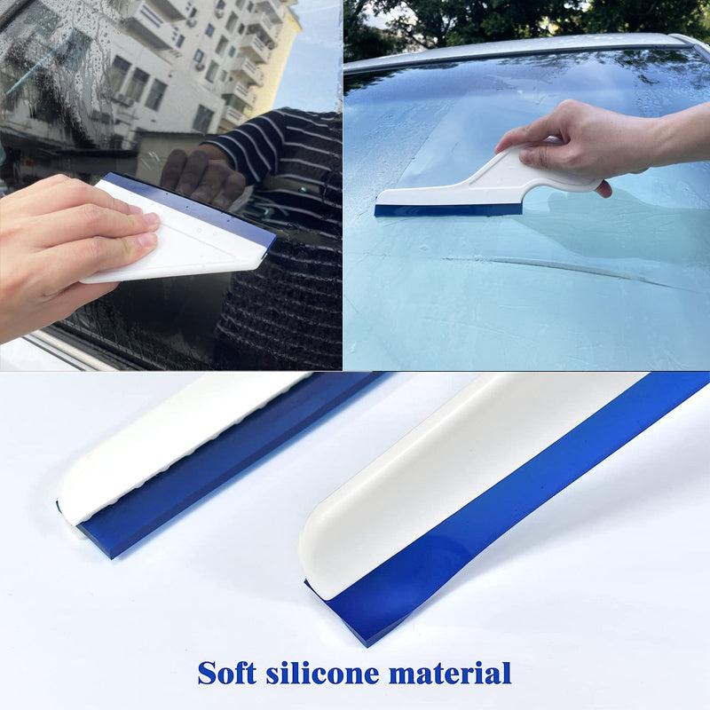 Car Window Squeegee Side Wiper Water Blade Silicone Squeegee Film Install