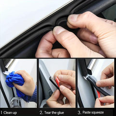 Car Door Seals Weatherstrips Rubber Sealing Strip Universal Auto Protector