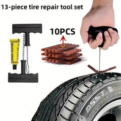 13pcs Tire Repair Tools Set Car Motorcycle Bicycle Tire Repair Auto Parts