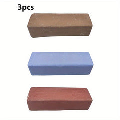 6pcs 100g Aluminum Buffing Compound Kit Coarse-Fine Brown Tripoli Rouge Green