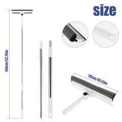 62cm Window Cleaner Squeegee 2 in 1 Extendable Poles