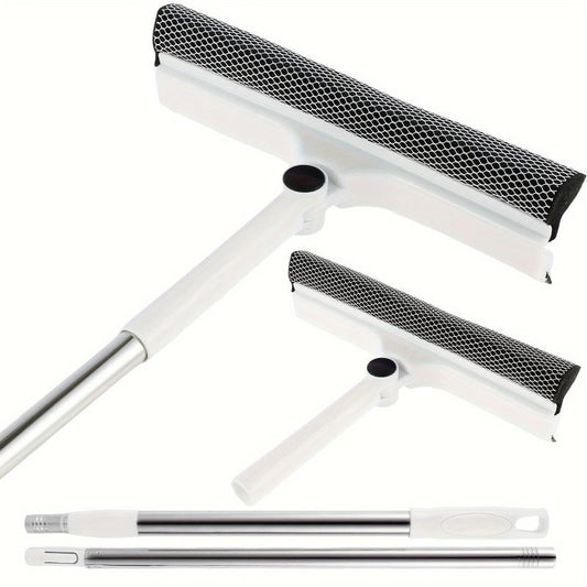 62cm Window Cleaner Squeegee 2 in 1 Extendable Poles