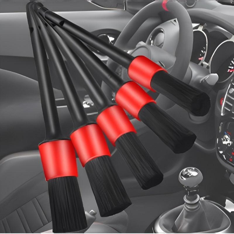 6pc Car Wash Towel Glove Set, Tire Brush, Detail & Cleaning Brushes