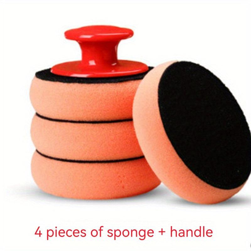 Car Waxing Sponge with Handle for Polishing and Waxing
