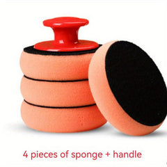Car Waxing Sponge with Handle for Polishing and Waxing