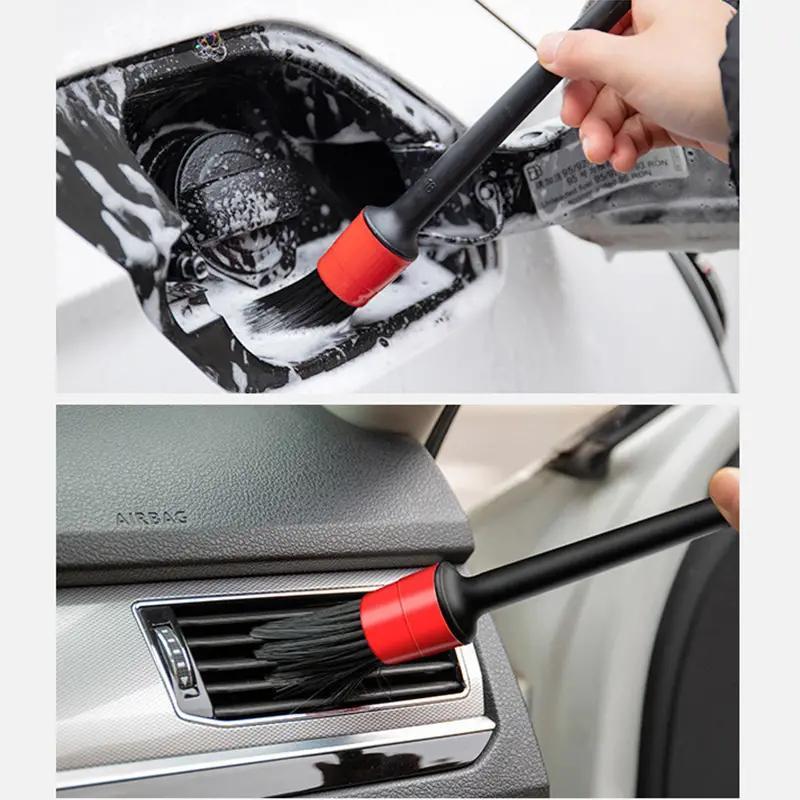 10Pcs Car Detail Brush Auto Cleaning Kit Engine Wheel Brushes Set