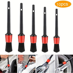 10Pcs Car Detail Brush Auto Cleaning Kit Engine Wheel Brushes Set