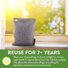Bamboo Charcoal Air Purifying Bag 200g Deodorant Freshener