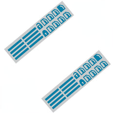 2pcs Car Window Button Luminous Sticker Switch Night Fluorescent Decals