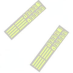 2pcs Car Window Button Luminous Sticker Switch Night Fluorescent Decals