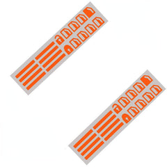 2pcs Car Window Button Luminous Sticker Switch Night Fluorescent Decals