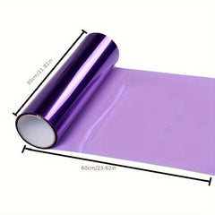 4pcs Car Motorcycle Headlight Film Smoked Purple Changing Light Film