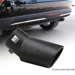Universal Car Exhaust Tail Muffler Tip Pipe Stainless Steel 13.3x6.5 2x2.5in