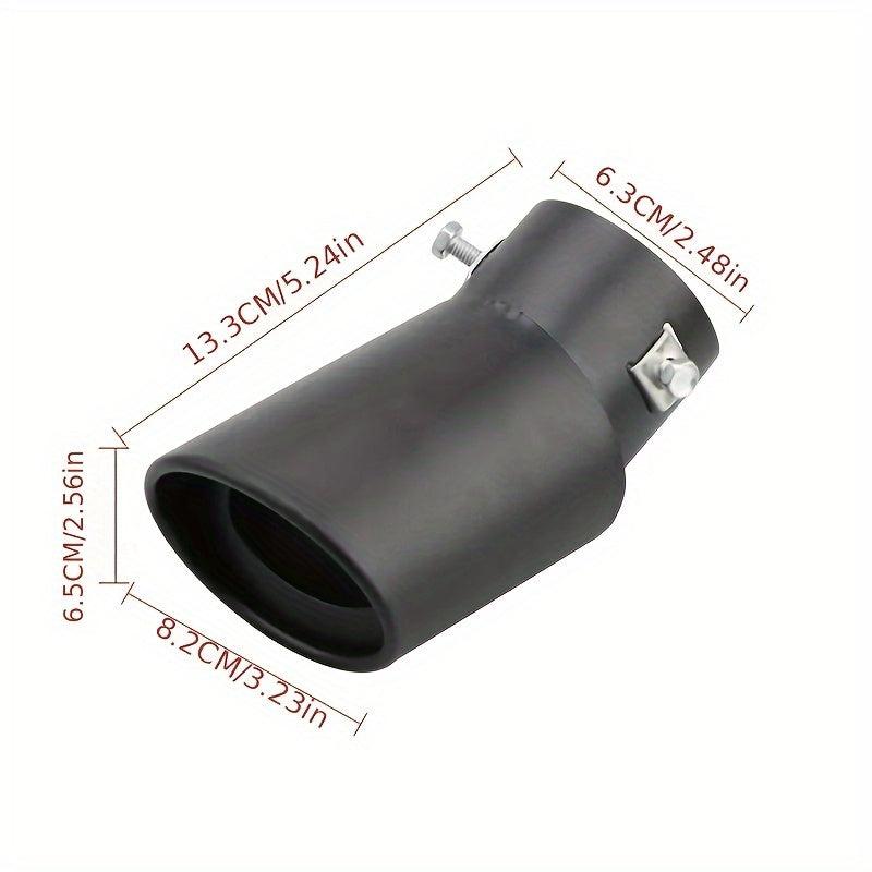 Universal Car Exhaust Tail Muffler Tip Pipe Stainless Steel 13.3x6.5 2x2.5in