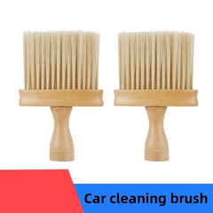 Solid Wood Car Air Vent Dust Remover Brush Soft Bristle Car Interior Cleaning